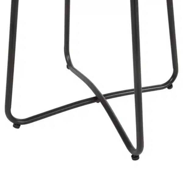 ΤΡΑΠΕΖΑΚΙ GERRY HM5717.11 ΜΕ WICKER ΜΠΕΖ-ΜΑΥΡΟ ΜΕΤΑΛ.ΣΚΕΛΕΤΟ 50x50x47,5Υεκ. - Image 6