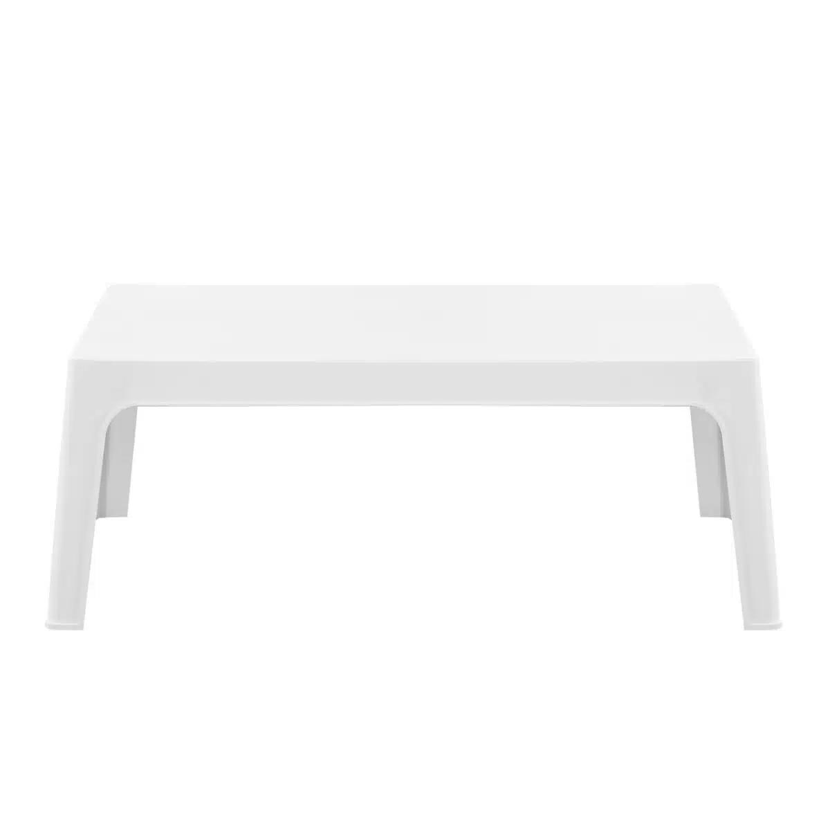 ΤΡΑΠΕΖΑΚΙ ΟΡΘΟΓΩΝΙΟ SLEEK HM6367.01 ΠΟΛΥΠΡΟΠΥΛΕΝΙΟ ΣΕ ΛΕΥΚΟ 105x64x40Υεκ. - Image 3
