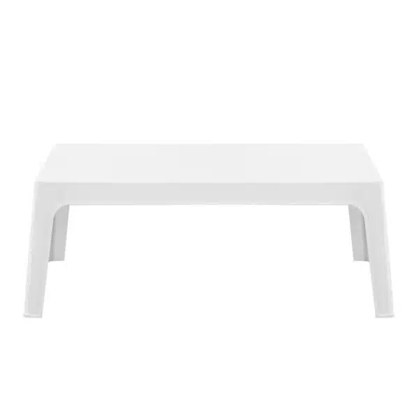 ΤΡΑΠΕΖΑΚΙ ΟΡΘΟΓΩΝΙΟ SLEEK HM6367.01 ΠΟΛΥΠΡΟΠΥΛΕΝΙΟ ΣΕ ΛΕΥΚΟ 105x64x40Υεκ. - Image 3