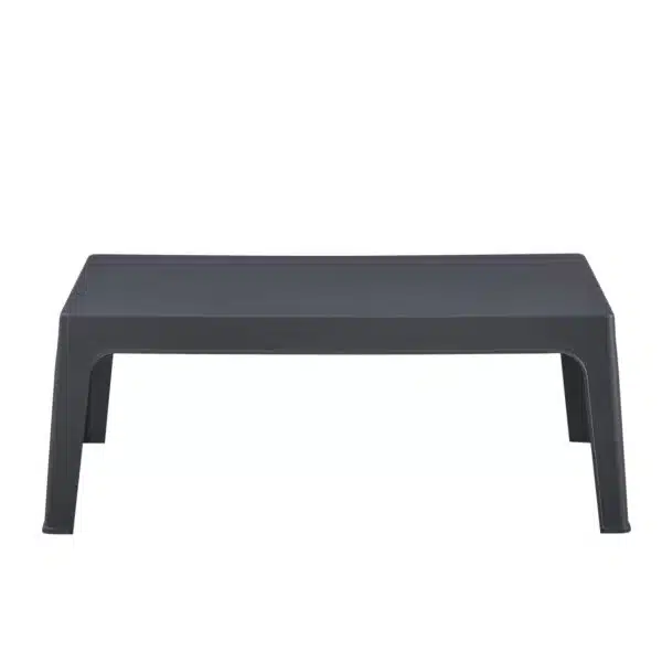 ΤΡΑΠΕΖΑΚΙ ΟΡΘΟΓΩΝΙΟ SLEEK HM6367.10 ΠΟΛΥΠΡΟΠΥΛΕΝΙΟ ΣΕ ΣΚΟΥΡΟ ΓΚΡΙ 105x64x40Υεκ. - Image 3