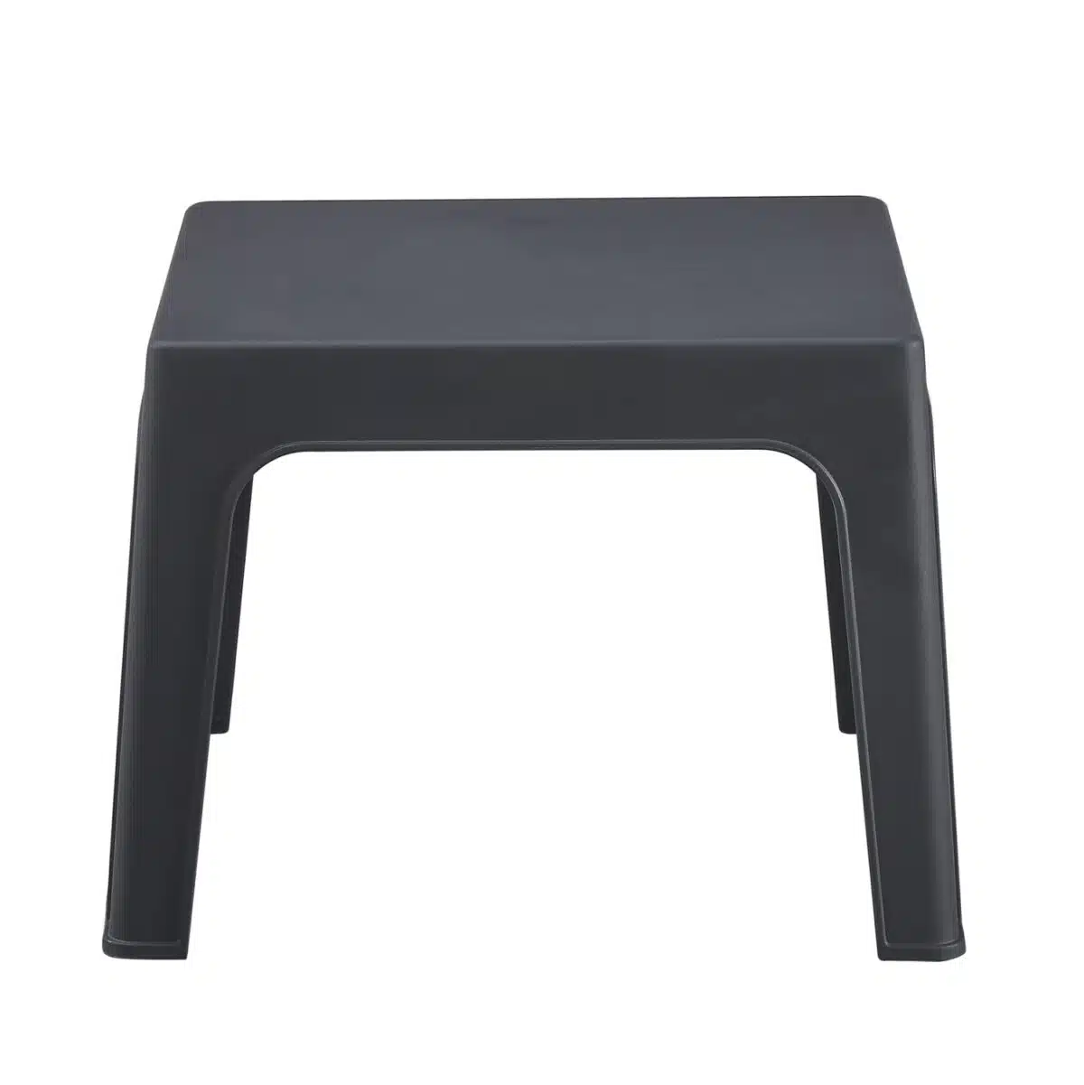 ΤΡΑΠΕΖΑΚΙ ΤΕΤΡΑΓΩΝΟ SLEEK HM6371.10 ΠΟΛΥΠΡΟΠΥΛΕΝΙΟ ΣΕ ΣΚΟΥΡΟ ΓΚΡΙ 56x56x40Υεκ. - Image 3