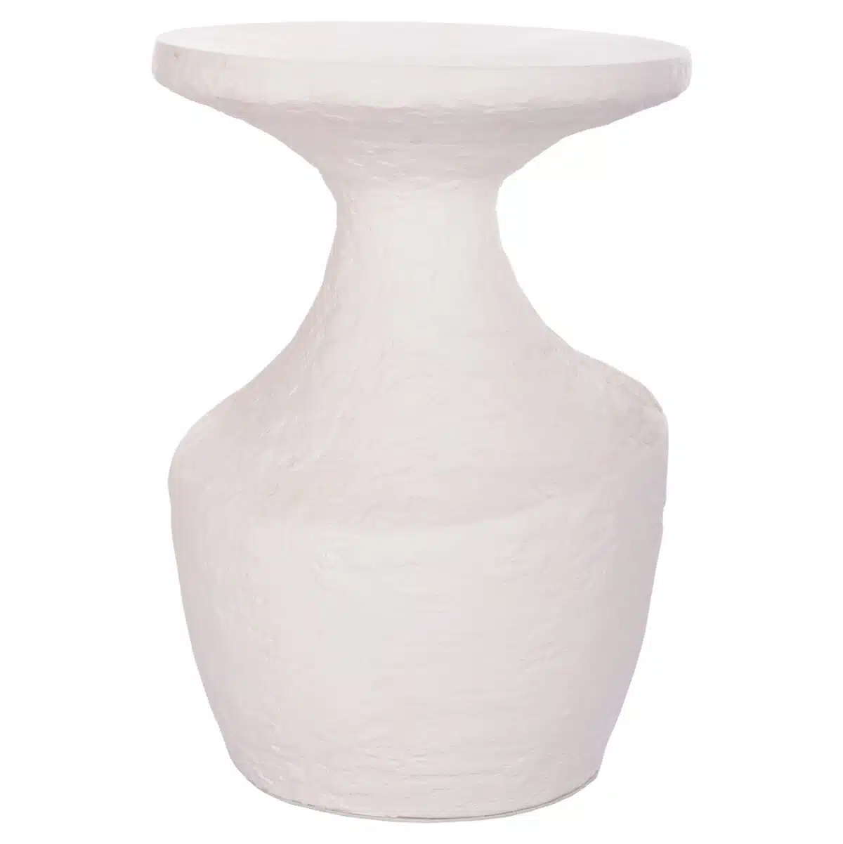 Rebon L Βοηθητικό Τραπέζι Fiber Cement Λευκό Φ40x56.5cm - Image 3
