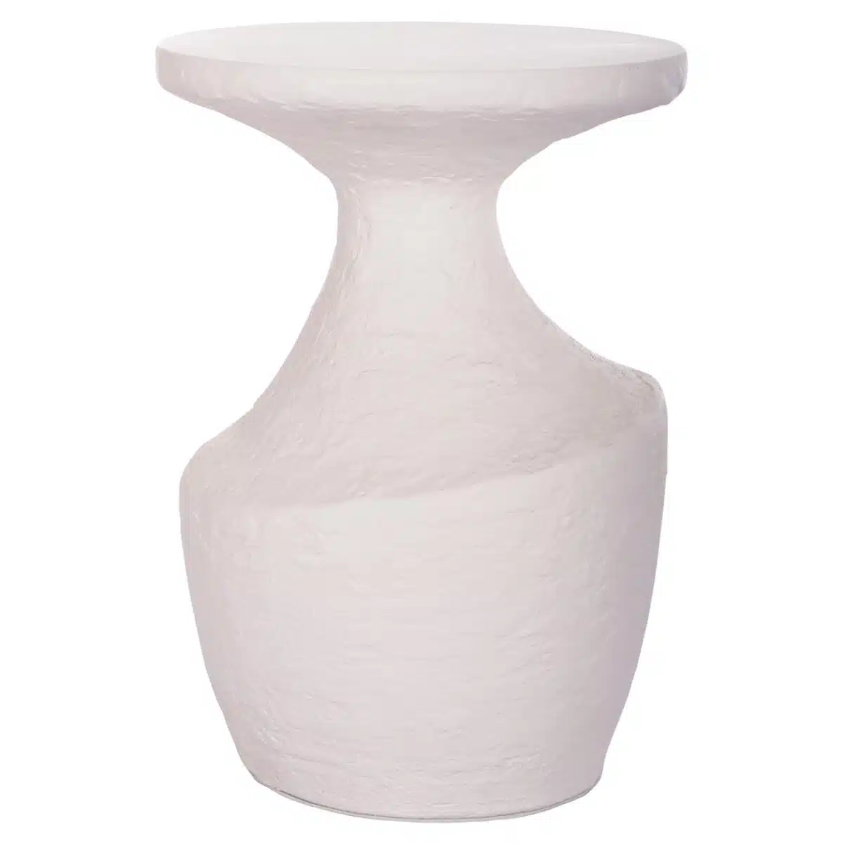 Rebon L Βοηθητικό Τραπέζι Fiber Cement Λευκό Φ40x56.5cm - Image 6