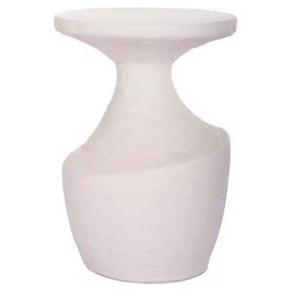 Rebon L Βοηθητικό Τραπέζι Fiber Cement Λευκό Φ40x56.5cm - Image 6