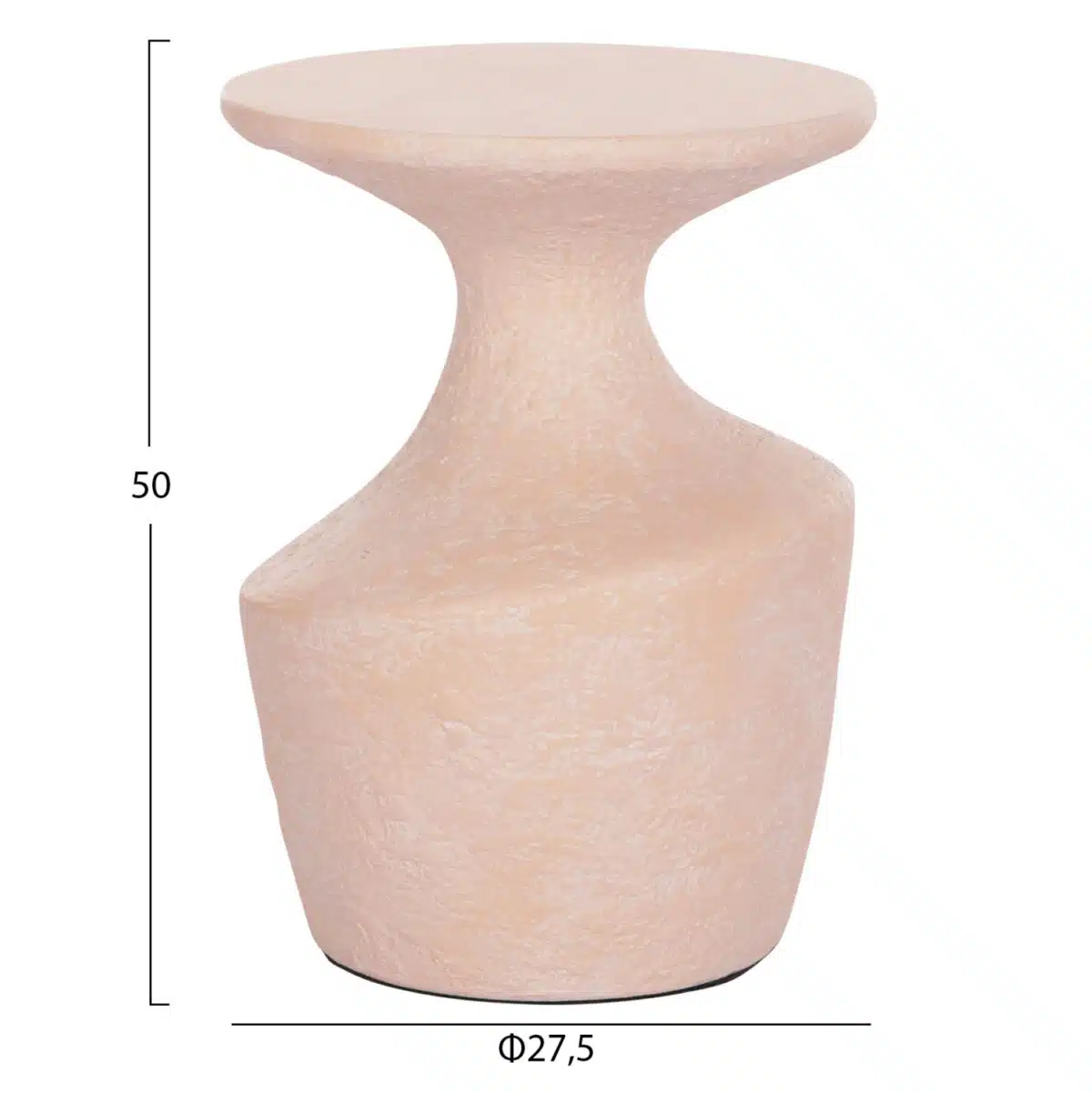 Rebon S Βοηθητικό Τραπέζι Fiber Cement Σομόν Φ27.5x50cm - Image 2