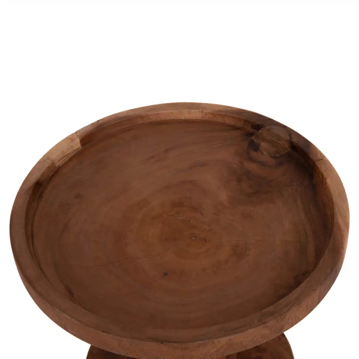 Bermal Βοηθητικό Τραπέζι Μασίφ Ξύλο Suar Φυσικό Φ35x65cm - Image 6