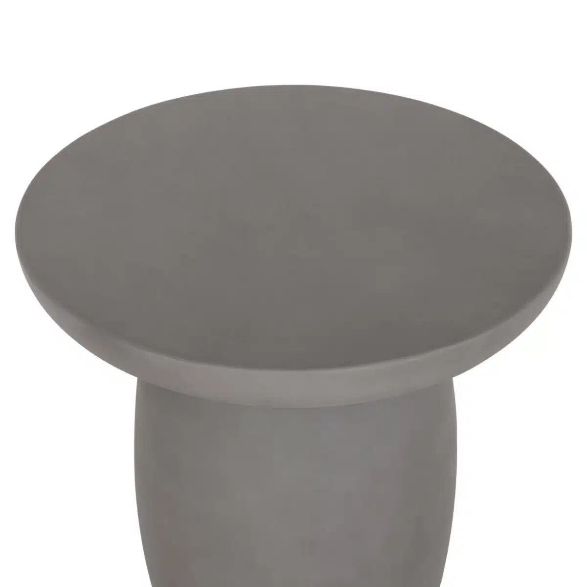 Hikari Στρογγυλό Βοηθητικό Τραπέζι Fiber Cement Γκρι Φ46x48cm - Image 5