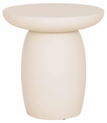 ΤΡΑΠΕΖΙ ΒΟΗΘΗΤΙΚΟ ΣΤΡΟΓΓΥΛΟ HIKARI HM6593.02 ΜΠΕΖ FIBER CEMENT Φ46x48Υεκ.