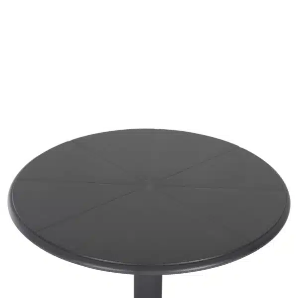 ΤΡΑΠΕΖΙ ΜΠΑΡ ΣΤΡΟΓΓΥΛΟ TERRIN HM6126.20 ΠΟΛΥΠΡΟΠΥΛΕΝΙΟ ΓΚΡΙ Φ60x106Υεκ. - Image 4