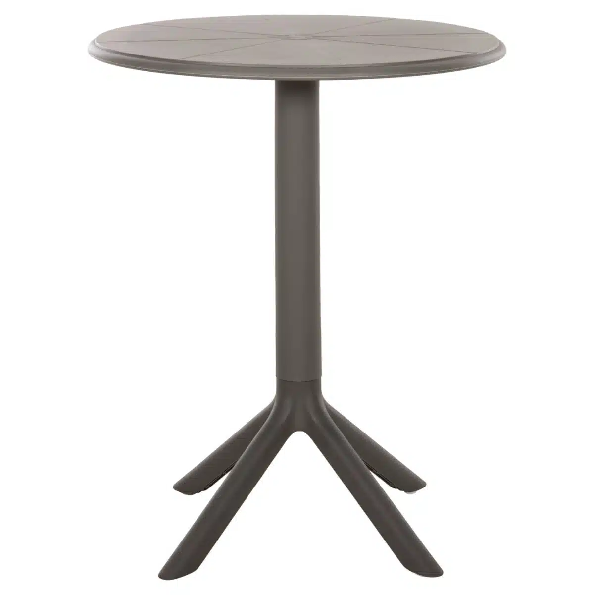 ΤΡΑΠΕΖΙ ΠΟΛΥΠΡΟΠΥΛΕΝΙΟΥ ΣΤΡΟΓΓΥΛΟ TERRIN HM6124.15 OLIVE GREEN Φ60x75Υεκ. - Image 3