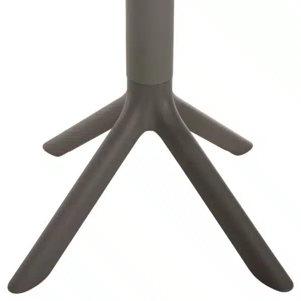 ΤΡΑΠΕΖΙ ΠΟΛΥΠΡΟΠΥΛΕΝΙΟΥ ΣΤΡΟΓΓΥΛΟ TERRIN HM6124.15 OLIVE GREEN Φ60x75Υεκ. - Image 5