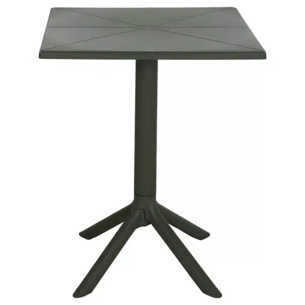 ΤΡΑΠΕΖΙ ΠΟΛΥΠΡΟΠΥΛΕΝΙΟΥ ΤΕΤΡΑΓΩΝΟ TERRIN HM6125.15 DARK OLIVE 60x60x75Υεκ. - Image 3