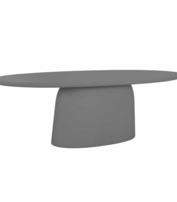 ΤΡΑΠΕΖΙ ΣΑΛΟΝΙΟΥ ΟΒΑΛ BRECCAN HM6594.01 ΓΚΡΙ FIBER CEMENT 130x70x40Υεκ