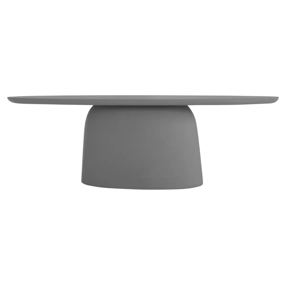 ΤΡΑΠΕΖΙ ΤΡΑΠΕΖΑΡΙΑΣ ΟΒΑΛ BRECCAN HM6577.01 ΓΚΡΙ FIBER CEMENT 240x100x75Υεκ. - Image 3