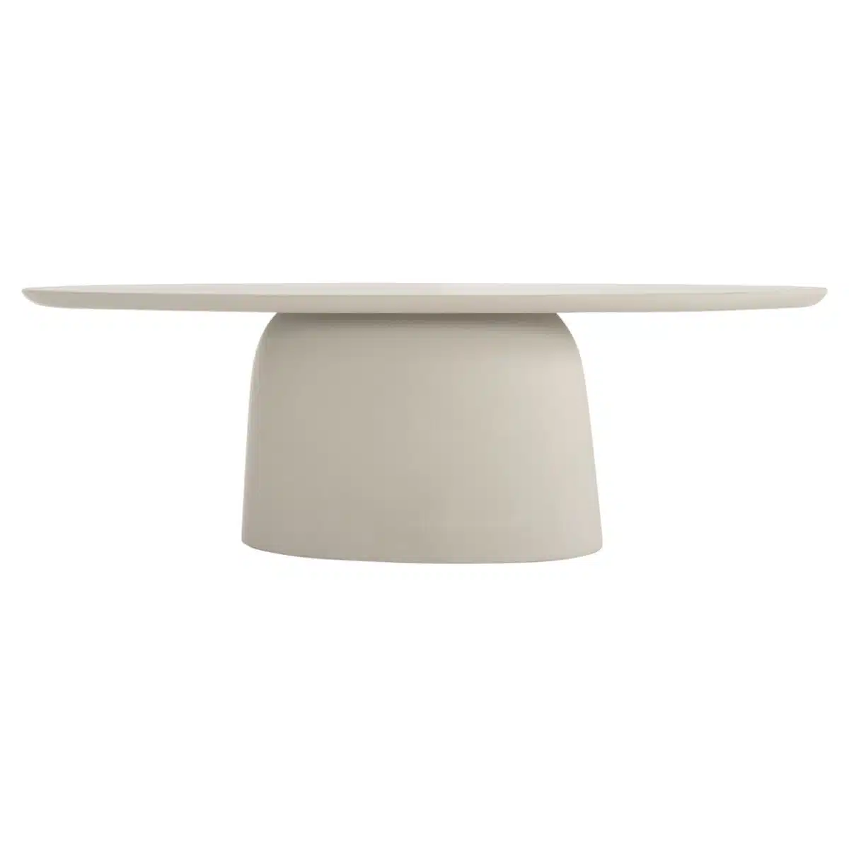 ΤΡΑΠΕΖΙ ΤΡΑΠΕΖΑΡΙΑΣ ΟΒΑΛ BRECCAN HM6577.02 ΜΠΕΖ FIBER CEMENT 240x100x75Υεκ. - Image 3