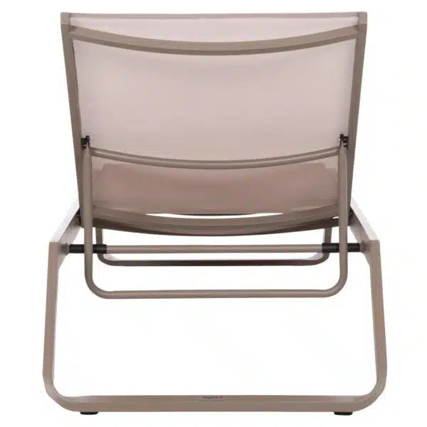 ΞΑΠΛΩΣΤΡΑ ΑΛΟΥΜΙΝΙΟΥ MARIMAR HM6562.03 ΣΚΕΛΕΤΟΣ TAUPE & TEXTILENE ΜΠΕΖ 220x67.5x31.5Υεκ - Image 6