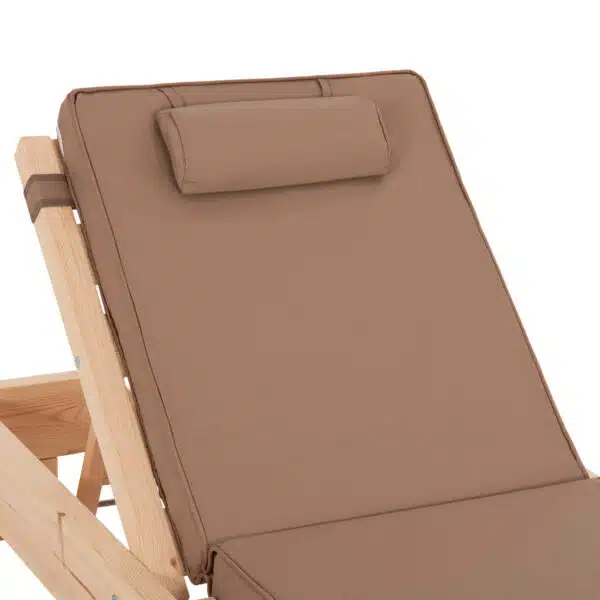 ΞΑΠΛΩΣΤΡΑ ΜΕ ΜΑΞΙΛΑΡΙ ΚΟΡΙΝΟΣ HM10776.04T ΞΥΛΟ ΠΕΥΚΟΥ--TEXTILENE ΣΕ ΜΟΚΑ 79x204x77Υ - Image 6