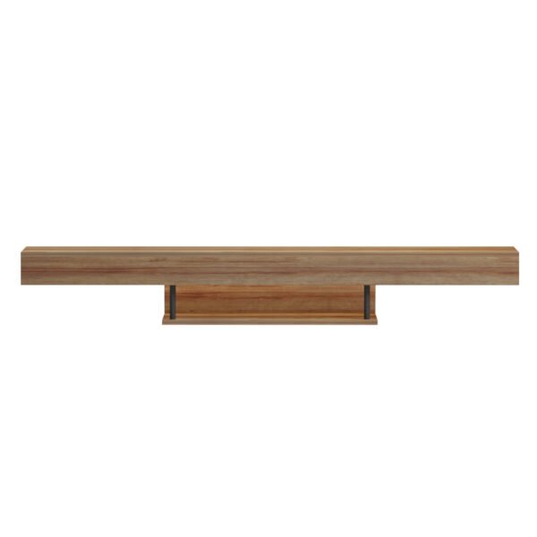 ΕΠΙΠΛΟ ΤΗΛΕΟΡΑΣΗΣ ΤΟΙΧΟΥ ME LED SAVOR HM18381.01 ΜΕΛΑΜΙΝΗ ΣΕ OAK 150x29,5x22Υεκ - Image 3