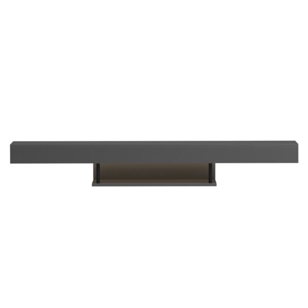 ΕΠΙΠΛΟ ΤΗΛΕΟΡΑΣΗΣ ΤΟΙΧΟΥ ME LED SAVOR HM18381.05 ΜΕΛΑΜΙΝΗ ΣΕ ΓΚΡΙ 150x29,5x22Υεκ - Image 3
