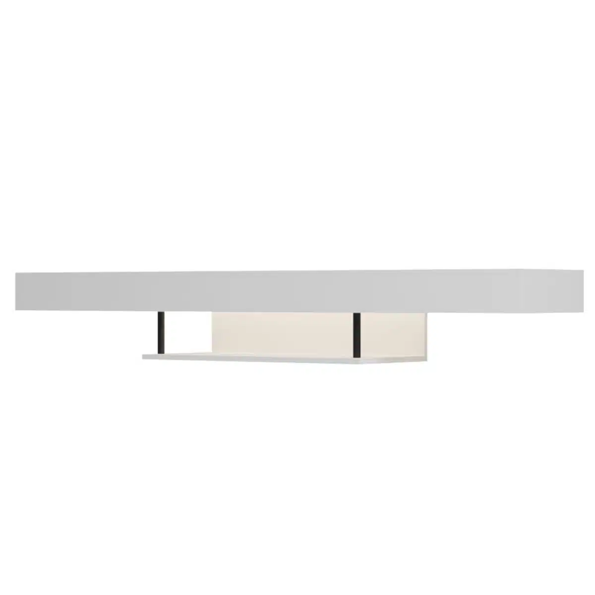 ΕΠΙΠΛΟ ΤΗΛΕΟΡΑΣΗΣ ΤΟΙΧΟΥ ME LED SAVOR HM18381.02 ΜΕΛΑΜΙΝΗ ΛΕΥΚΗ 150x29,5x22Υεκ - Image 5