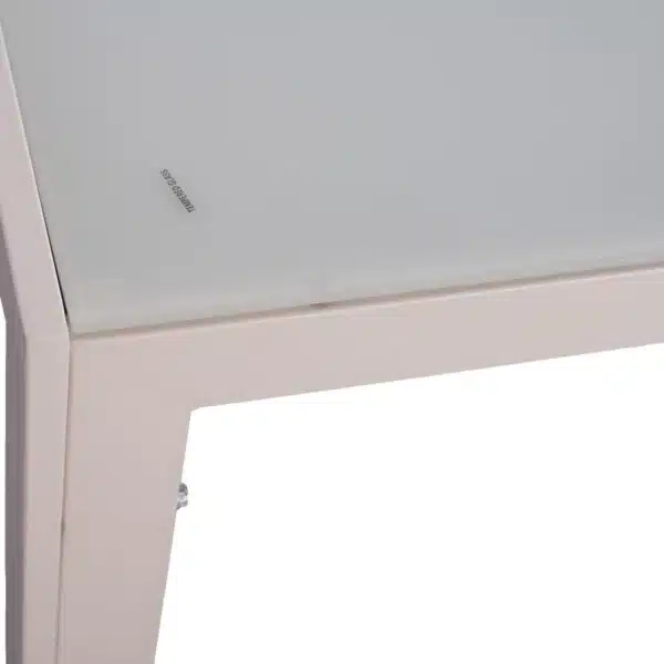 ΣΕΤ ΤΡΑΠΕΖΑΡΙΑΣ 5ΤΜΧ OFER HM21020 ΚΑΡΕΚΛΕΣ ΑΛΟΥΜ. & ΜΕΤΑΛ.ΤΡΑΠΕΖΙ 150x90εκ--ΛΕΥΚΟ - Image 5