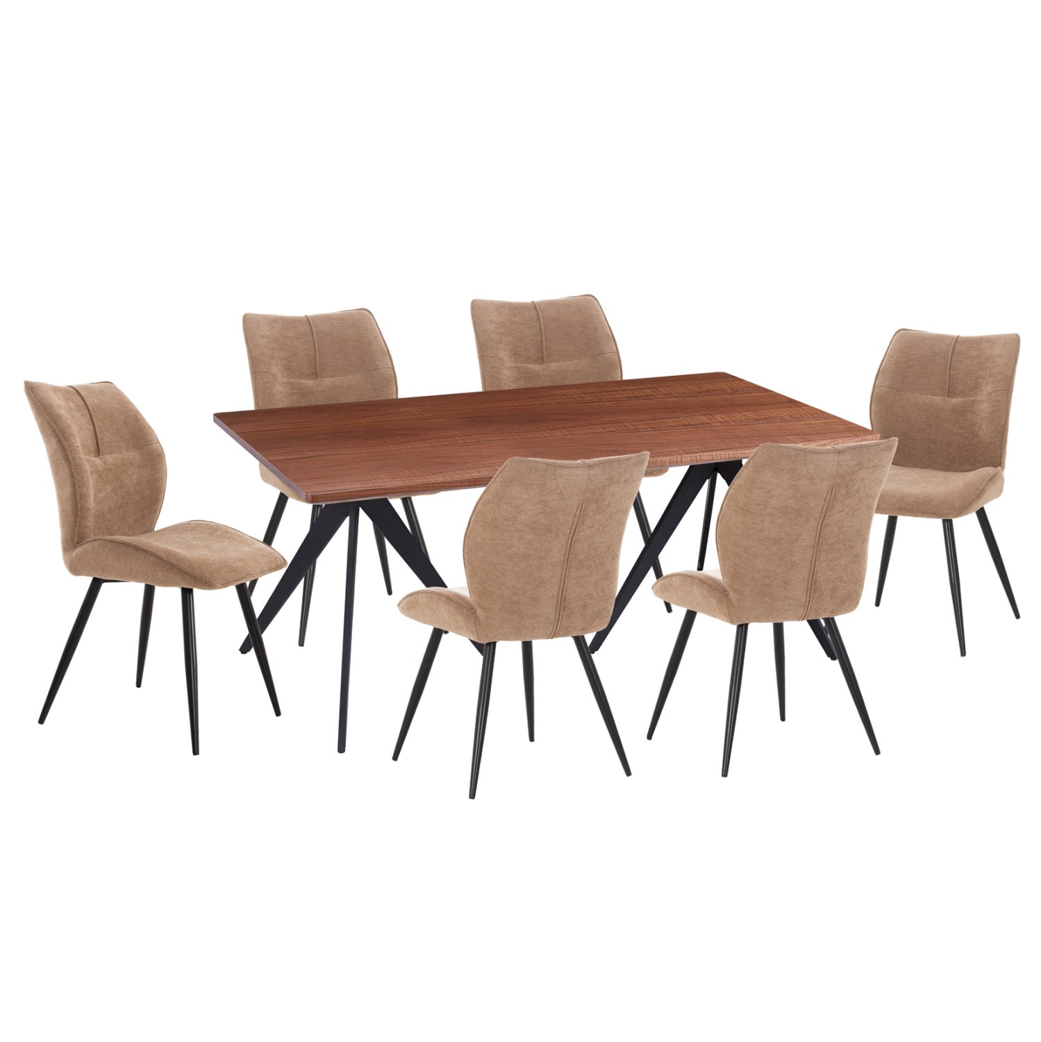 ΣΕΤ ΤΡΑΠΕΖΑΡΙΑΣ 7ΤΜΧ GAFF HM10935.03 MDF TOP ΚΑΡΥΔΙ--ΥΦΑΣΜΑ TAUPE & ΜΕΤΑΛΛΟ ΜΑΥΡΟ ΣΕΤ ΤΡΑΠΕΖΑΡΙΑΣ 7ΤΜΧ GAFF HM10935.03 MDF TOP ΚΑΡΥΔΙ--ΥΦΑΣΜΑ TAUPE & ΜΕΤΑΛΛΟ ΜΑΥΡΟ