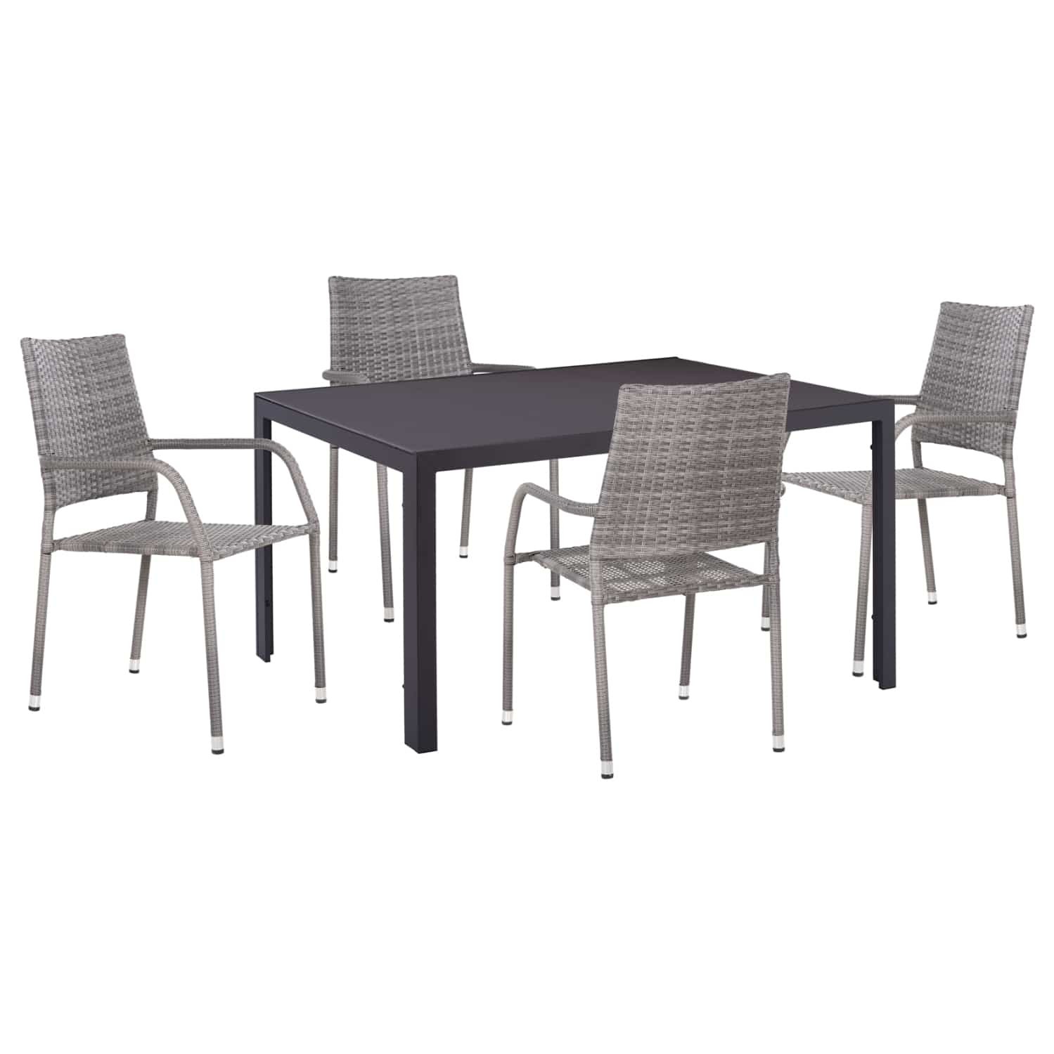 ΣΕΤ ΤΡΑΠΕΖΑΡΙΑΣ ΕΞ.ΧΩΡΟΥ 5ΤΜΧ MORNER HM21008 ΜΕΤΑΛΛΟ & WICKER ΣΕ ΓΚΡΙ ΣΕΤ ΤΡΑΠΕΖΑΡΙΑΣ ΕΞ.ΧΩΡΟΥ 5ΤΜΧ MORNER HM21008 ΜΕΤΑΛΛΟ & WICKER ΣΕ ΓΚΡΙ