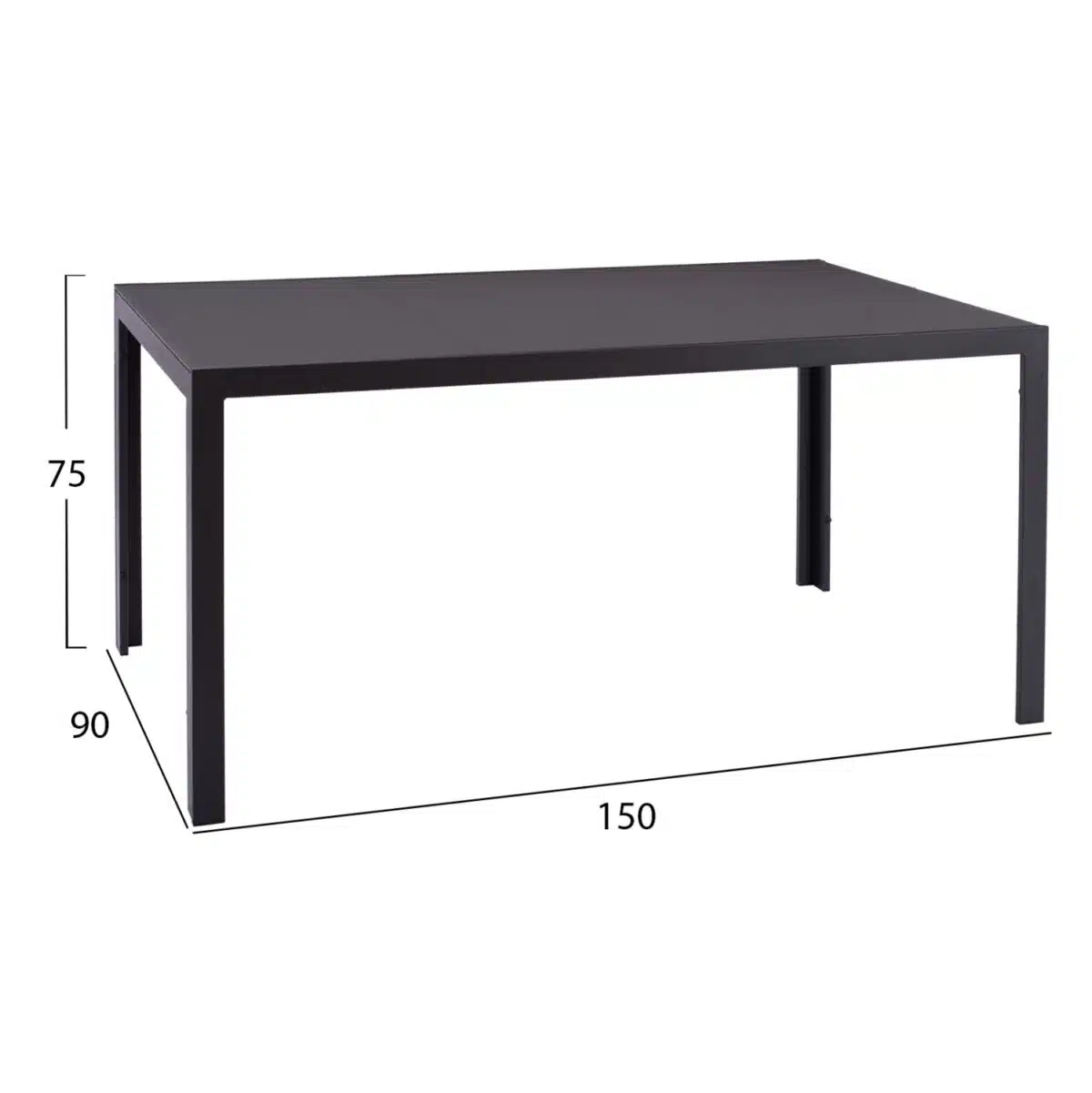 ΣΕΤ ΤΡΑΠΕΖΑΡΙΑΣ ΕΞ.ΧΩΡΟΥ 5ΤΜΧ MORNER HM21008 ΜΕΤΑΛΛΟ & WICKER ΣΕ ΓΚΡΙ - Image 2