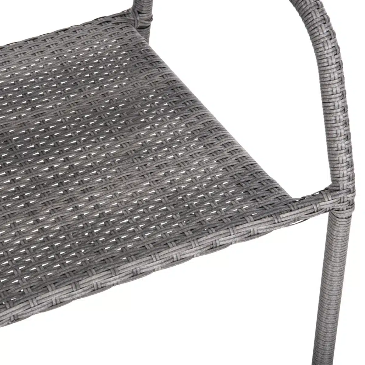 ΣΕΤ ΤΡΑΠΕΖΑΡΙΑΣ ΕΞ.ΧΩΡΟΥ 5ΤΜΧ MORNER HM21008 ΜΕΤΑΛΛΟ & WICKER ΣΕ ΓΚΡΙ - Image 5