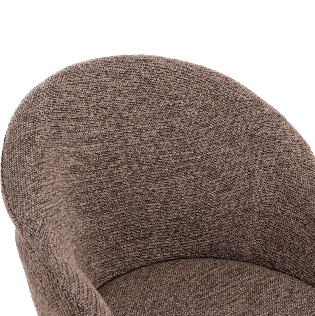 ΣΕΤ ΤΡΑΠΕΖΑΡΙΑΣ 7ΤΜΧ MANDY HM10957.03 MDF TOP--ΥΦΑΣΜΑ TAUPE & ΜΕΤΑΛ.ΠΟΔΙΑ - Image 4