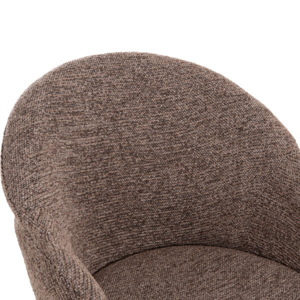 ΣΕΤ ΤΡΑΠΕΖΑΡΙΑΣ 7ΤΜΧ MANDY HM10957.03 MDF TOP--ΥΦΑΣΜΑ TAUPE & ΜΕΤΑΛ.ΠΟΔΙΑ - Image 4