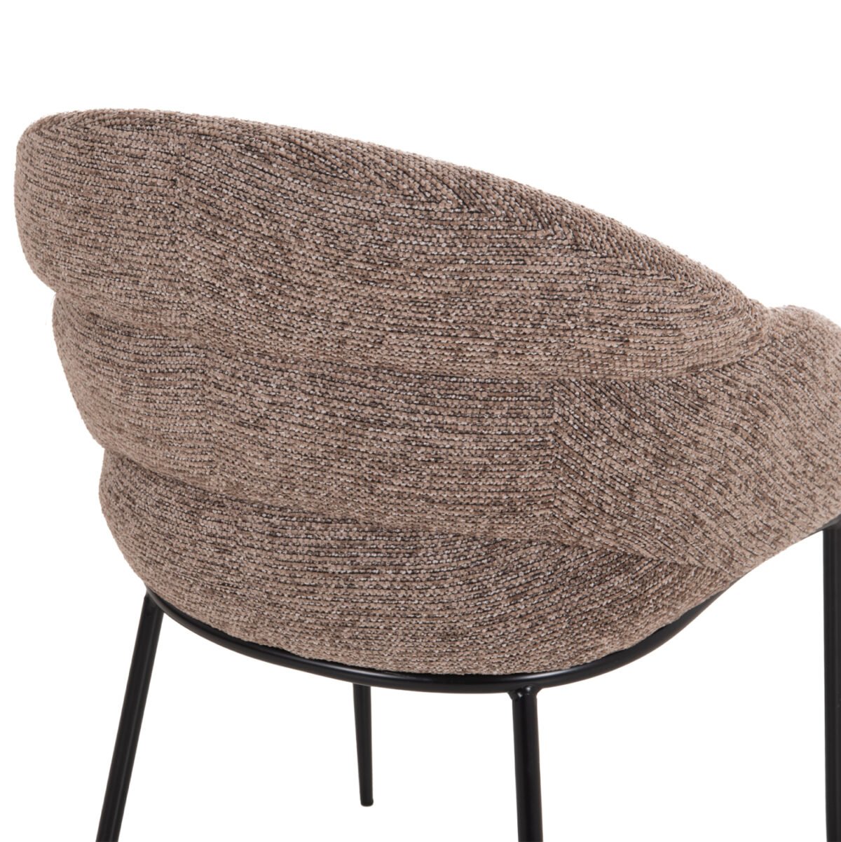 ΣΕΤ ΤΡΑΠΕΖΑΡΙΑΣ 7ΤΜΧ MANDY HM10957.03 MDF TOP--ΥΦΑΣΜΑ TAUPE & ΜΕΤΑΛ.ΠΟΔΙΑ - Image 5