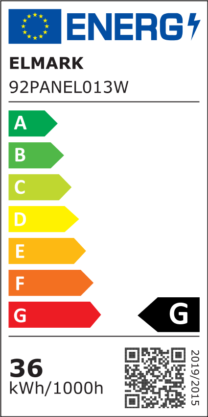 36W LED Πάνελ Λευκό Ημέρας (4000-4300K) 595x295mm Λευκό Πλαίσιο Elmark - Image 4