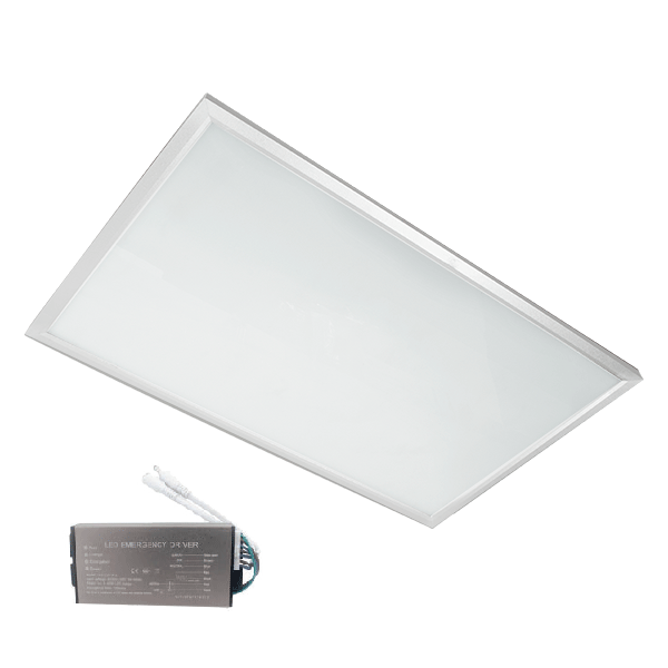 LED ΠΑΝΕΛ 36W 4000-4300K 595X295mm ΜΕ ΛΕΥΚΟ ΠΛΑΙΣΙΟ ΚΑΙ ΚΙΤ ΑΣΦΑΛΕΙΑΣ