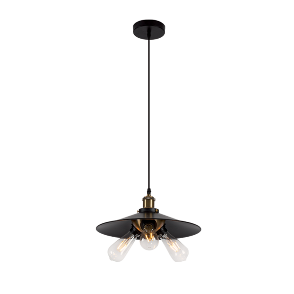 DAMON ΚΡΕΜΑΣΤΟ ΦΩΤΙΣΤΙΚΟ 3XE27 ΜΑΥΡΟ D360mm