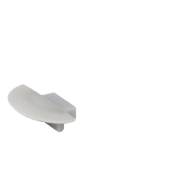 EL-87ECCR END CAP FOR PROFILE EL-87CR SILVER