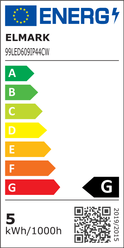 5W LED Πάνελ Στρογγυλό IP44 Ψυχρό Λευκό (6500K) Elmark - Image 6