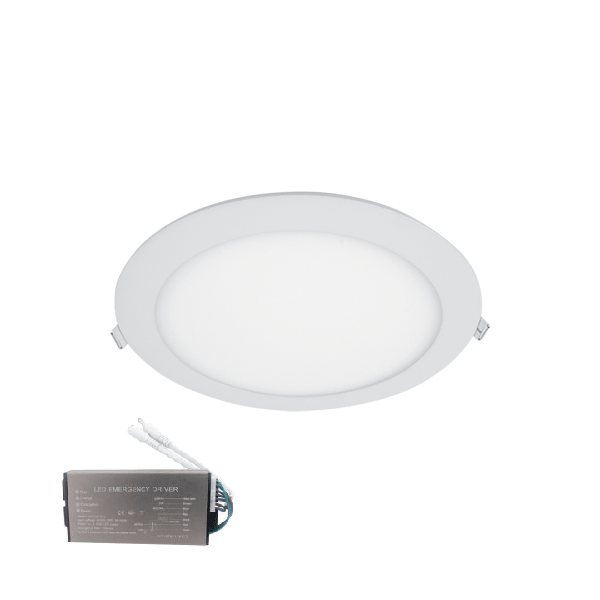 LED ΠΑΝΕΛ ΣΤΡΌΓΓΥΛΟ 5W 6500K IP44+ ΚΙΤ ΑΣΦΑΛΕΙΑΣ