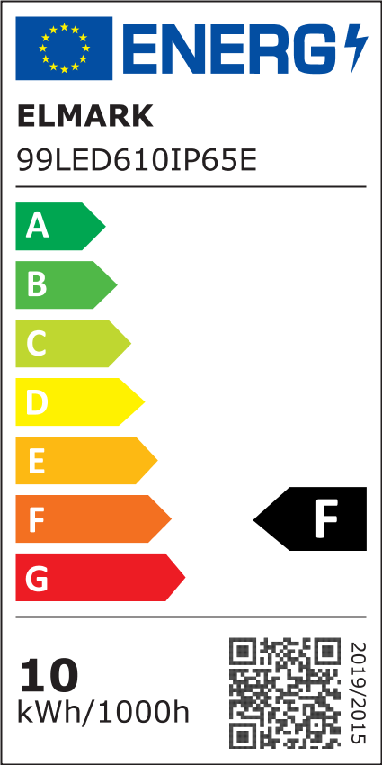 10W LED Πάνελ Στρογγυλό IP65 Λευκό Ημέρας (4000K) με Kit Ασφαλείας Elmark - Image 4