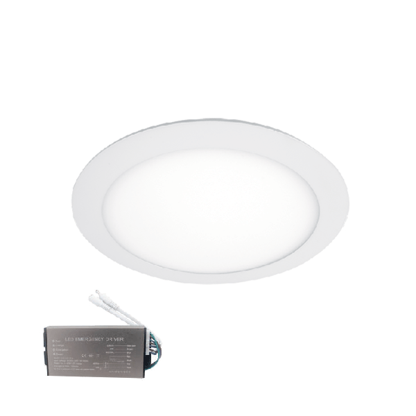 LED ΠΑΝΕΛ ΣΤΡΌΓΓΥΛΟ 10W 4000K IP65+ΚΙΤ ΑΣΦΑΛΕΙΑΣ