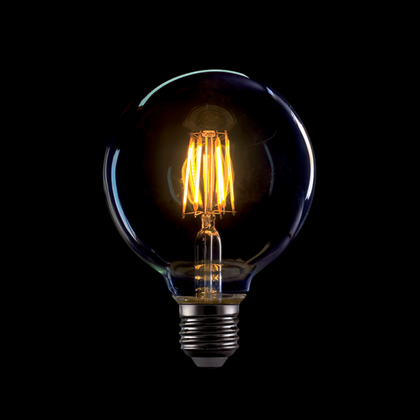 ДИМ. LED ВИНТИДЖ G125-8W E27 2800-3200K ОПУШ. СТ.