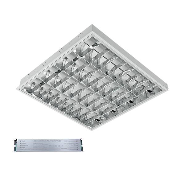 LENA-V ΜΕ LED (600MM) 4X9W 6400K ΧΩΝΕΥΤΟ 595X595mm ΜΕ ΜΠΛΟΚ