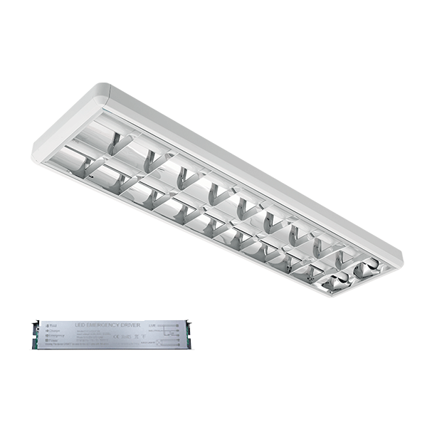 LENA-V ΜΕ LED (1200MM) 2X18W 6400K ΕΞΩΤΕΡΙΚΟ 1230X330mm ΜΕ ΜΠΛΟΚ