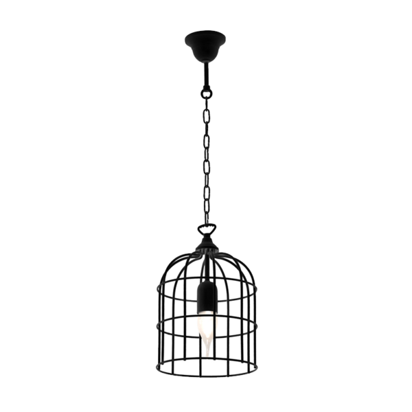 CAGE ΚΡΕΜΑΣΤΟ ΦΩΤΙΣΤΙΚΟ 1xE27 ΜΑΥΡΟ