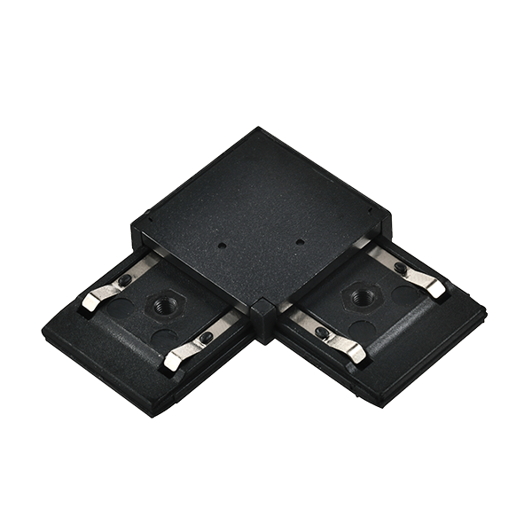 EL-LC 1 COLOUR SERIES L-CONNECTOR FOR RAIL BLACK