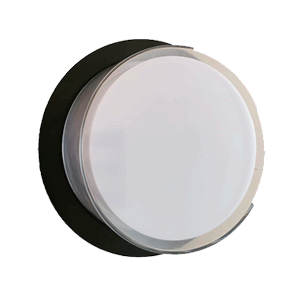 GRF342 LED ΑΠΛΙΚΑ 12W 4000K IP44 ΜΑΥΡΗ