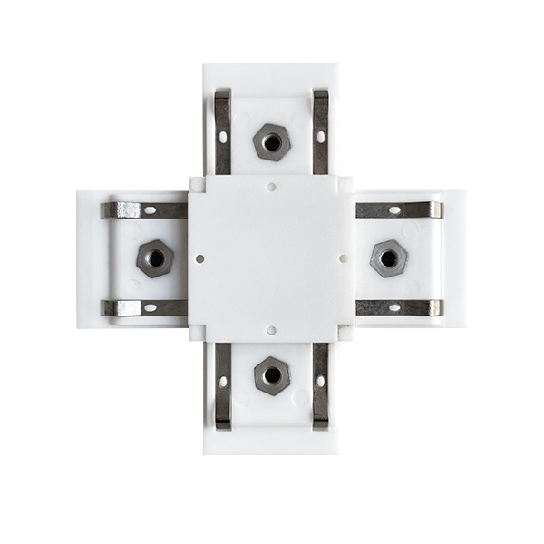EL-XC 1 COLOUR SERIES X-CONNECTOR FOR RAIL WHITE