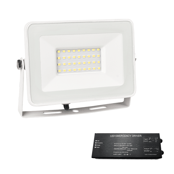VEGA SLIM SMD LED ΠΡΟΒΟΛΕΑΣ 30W 4000K ΛΕΥΚΟ+ ΚΙΤ ΑΣΦΑΛΕΙΑΣ