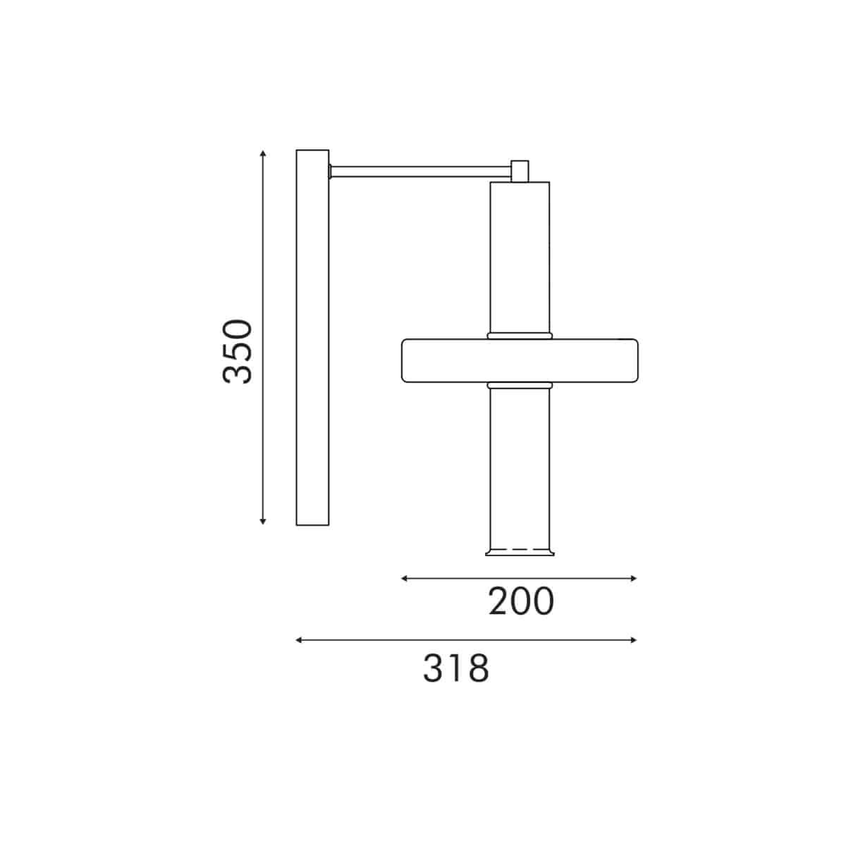 ΦΩΤΙΣΤΙΚΟ ΤΟΙΧΟΥ ACA HM25026B ΧΡΥΣΟ ΔΙΑΦΑΝΕΣ COB 5W 3000K IP20 L22XW28XH38CM - Image 3