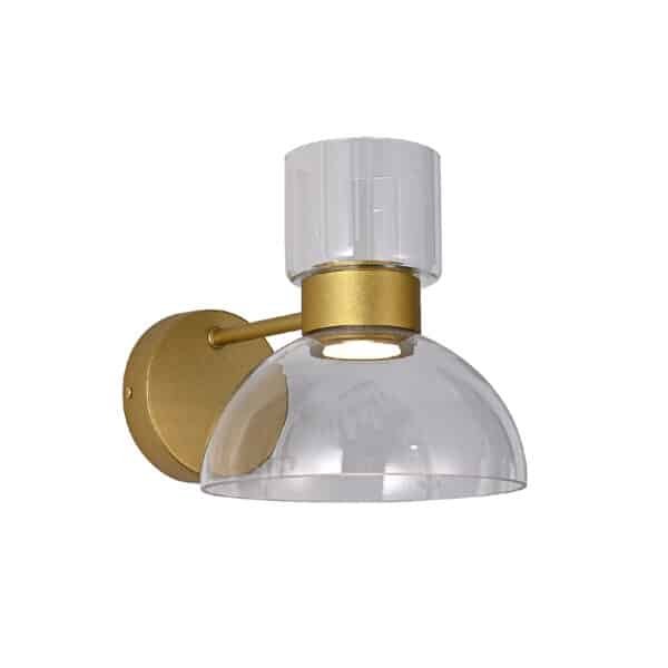 ΦΩΤΙΣΤΙΚΟ ΤΟΙΧΟΥ ACA HM25045GD ΧΡΥΣΟ ΔΙΑΦΑΝΕΣ LED 10W 3000K IP20 L20XW30XH25CM